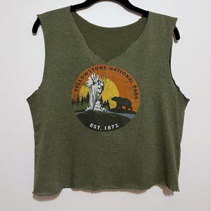 Yellowstone National Park Graphics Crop Tank